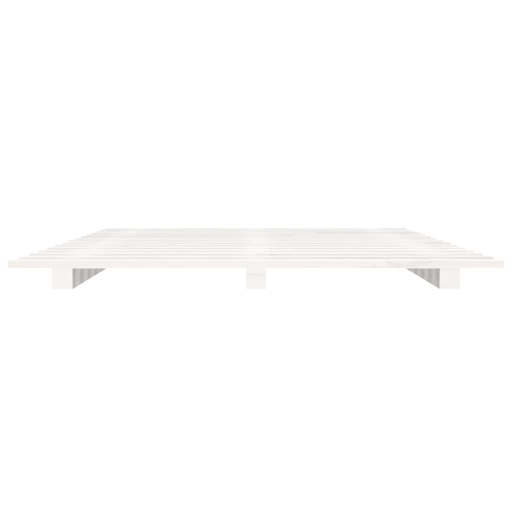 Giroletto senza Materasso Bianco 150x200 cm Legno Massello Pino - homemem39