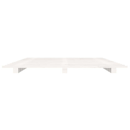 Giroletto senza Materasso Bianco 150x200 cm Legno Massello Pino - homemem39