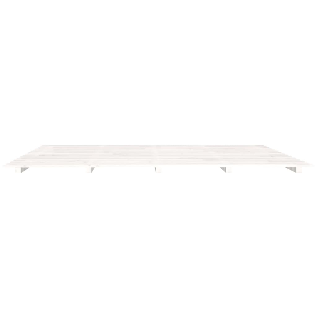 Giroletto senza Materasso Bianco 160x200 cm Legno Massello Pino - homemem39