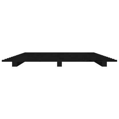 Giroletto Nero 75x190 cm in Legno Massello di Pino - homemem39