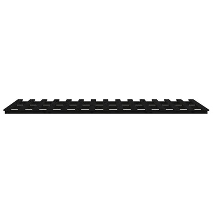 Giroletto Nero 75x190 cm in Legno Massello di Pino - homemem39