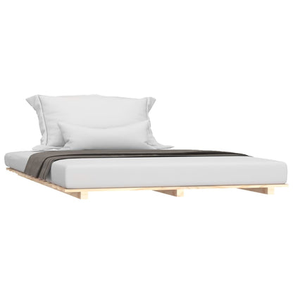 Letto senza Materasso 120x190 cm in Legno Massello di Pino - homemem39