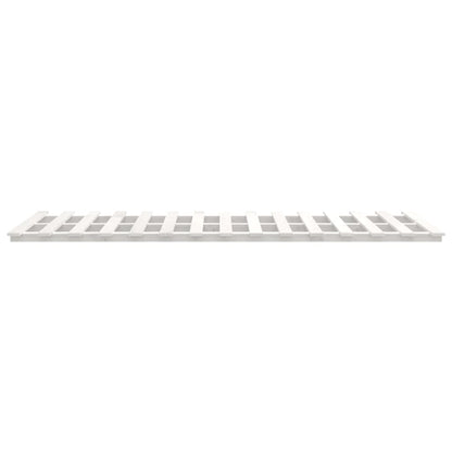 Letto senza Materasso Bianco 120x190 cm Legno Massello di Pino - homemem39