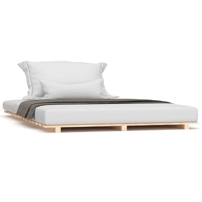 Letto senza Materasso 140x190 cm in Legno Massello di Pino | homemem39