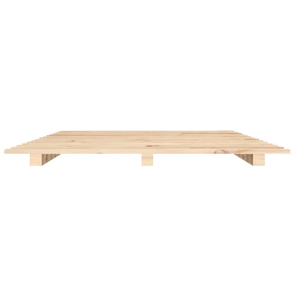 Letto senza Materasso 140x190 cm in Legno Massello di Pino | homemem39