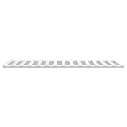Letto senza Materasso Bianco 135x190 cm Legno Massello di Pino - homemem39