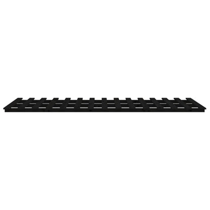 Giroletto Nero 135x190 cm Legno Massello di Pino - homemem39