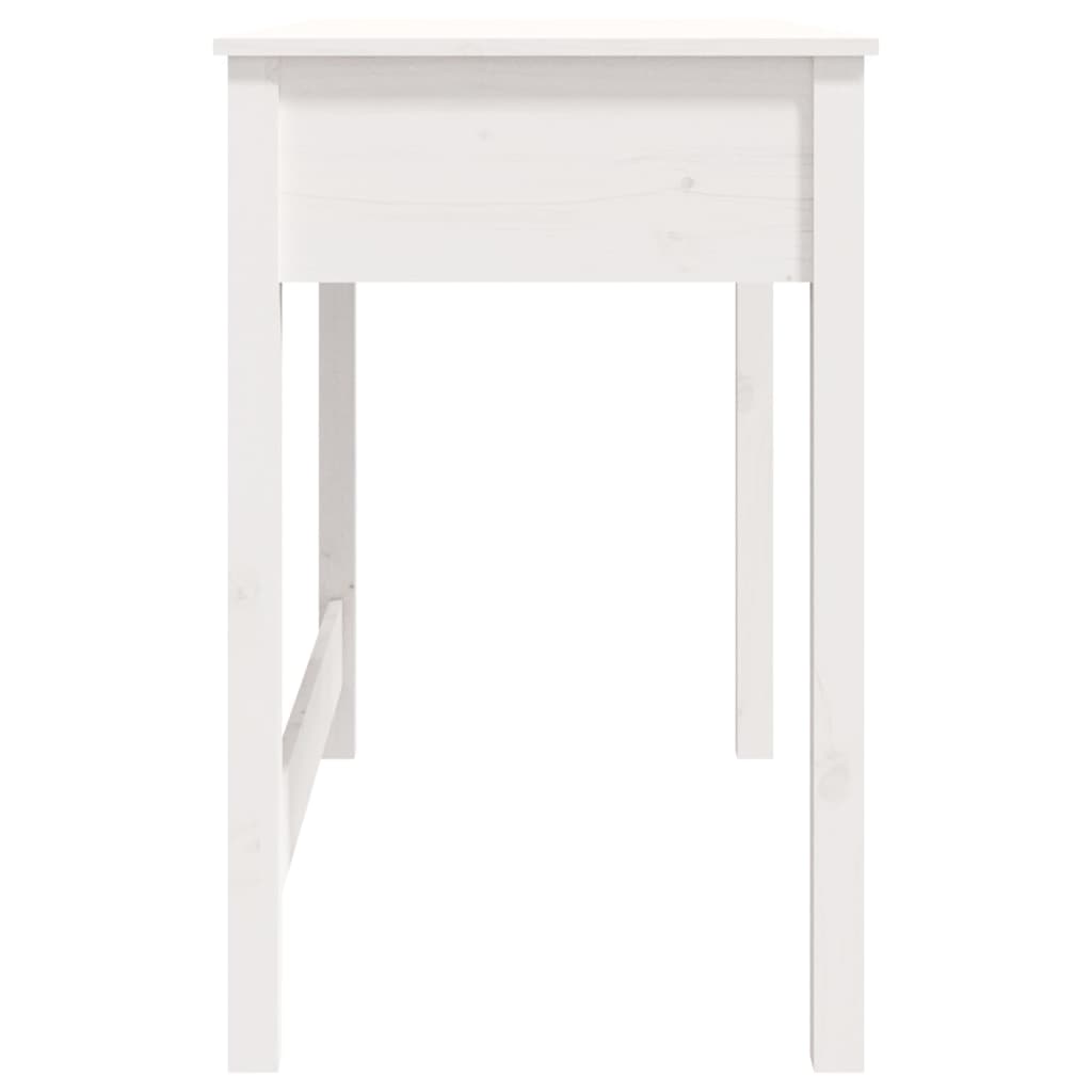 Scrivania con Cassetti Bianca 100x50x78 cm Legno Massello Pino - homemem39