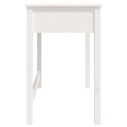 Scrivania con Cassetti Bianca 100x50x78 cm Legno Massello Pino - homemem39