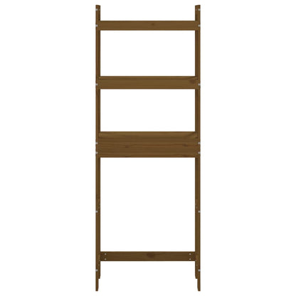 Rastrelliera da Bagno Ambra 63x26x171 cm Legno Massello Pino - homemem39