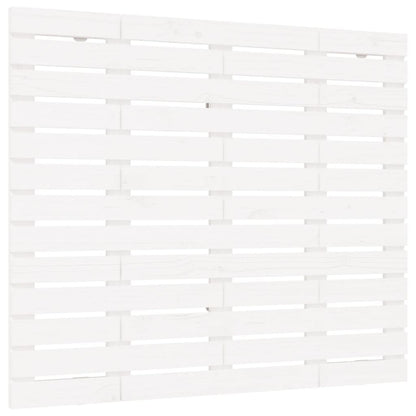 Testiera da Parete Bianca 106x3x91,5 cm Legno Massello di Pino - homemem39