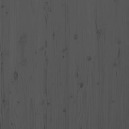 Testiera da Parete Grigia 106x3x91,5 cm Legno Massello di Pino - homemem39