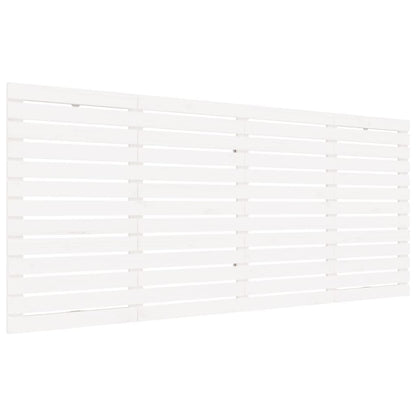 Testiera da Parete Bianca 206x3x91,5 cm Legno Massello di Pino - homemem39