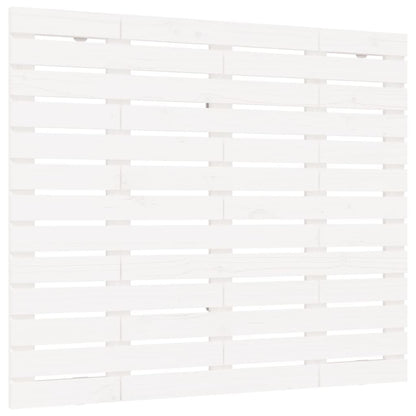 Testiera da Parete Bianca 96x3x91,5 cm Legno Massello di Pino - homemem39