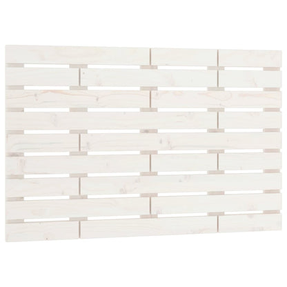 Testiera da Parete Bianca 81x3x63 cm in Legno Massello di Pino - homemem39