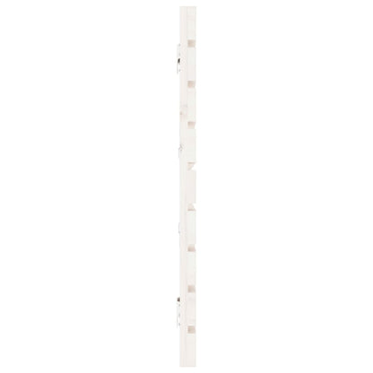 Testiera da Parete Bianca 166x3x63 cm in Legno Massello di Pino - homemem39