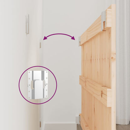 Testiera da Parete 108x3x60 cm in Legno Massello di Pino - homemem39