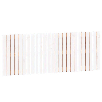 Testiera da Parete Bianca 159,5x3x60 cm Legno Massello di Pino - homemem39