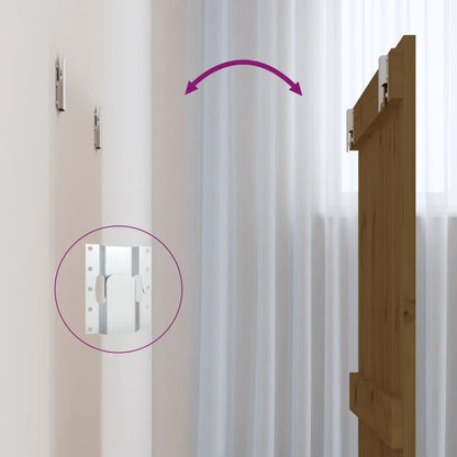 Testiera da Parete Ambra 82,5x3x60 cm in Legno Massello di Pino - homemem39