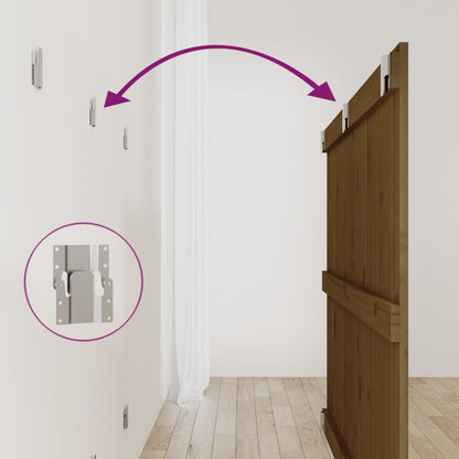 Testiera da Parete Ambra 147x3x90 cm in Legno Massello di Pino - homemem39