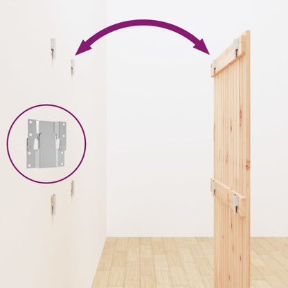 Testiera da Parete 82,5x3x110 cm in Legno Massello di Pino - homemem39