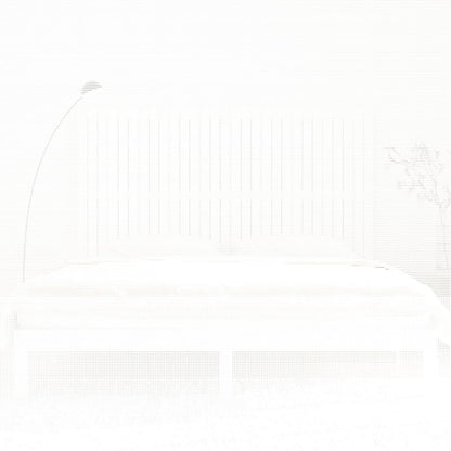 Testiera da Parete Bianca 185x3x110 cm Legno Massello di Pino - homemem39