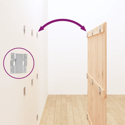 Testiera da Parete 140x3x110 cm in Legno Massello di Pino - homemem39