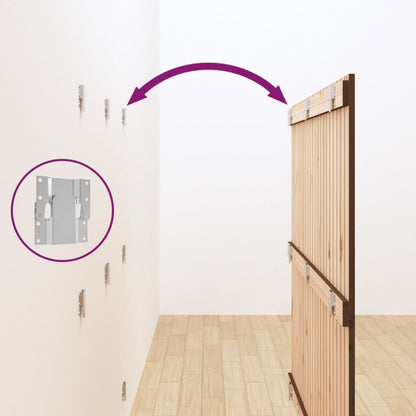 Testiera da Parete Ambra 140x3x110 cm in Legno Massello di Pino - homemem39