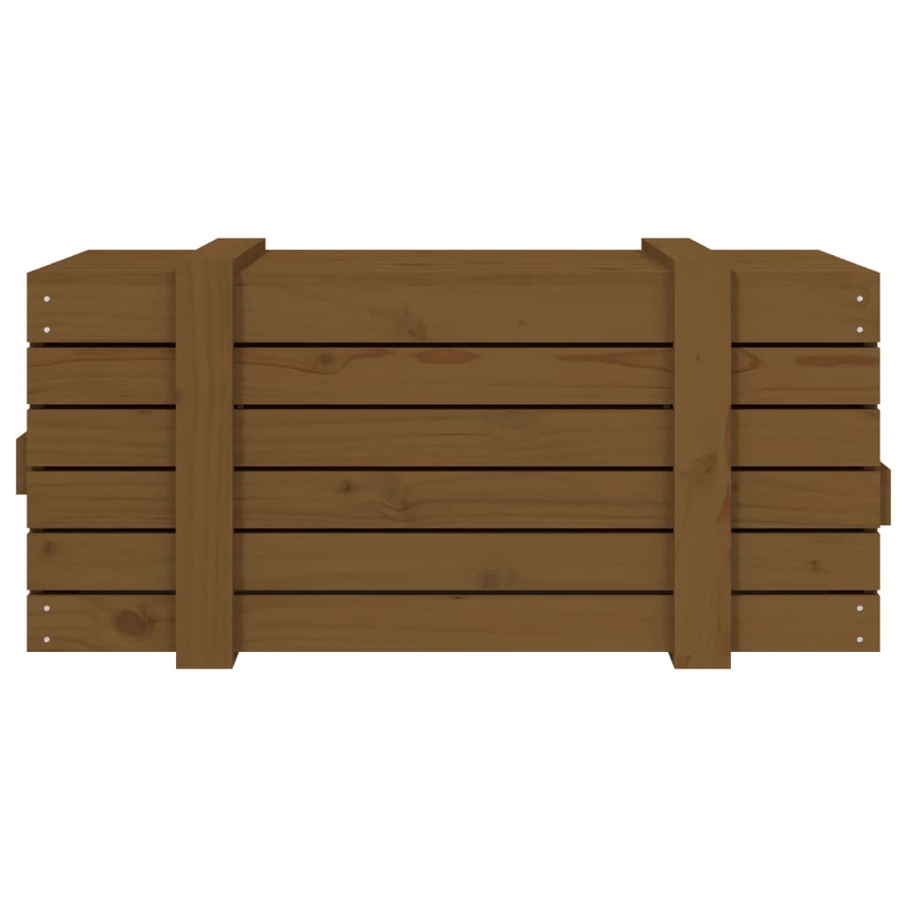 Contenitore Portaoggetti ambra 91x40,5x42cm Legno Massello Pino - homemem39