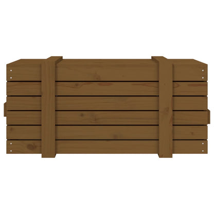 Contenitore Portaoggetti ambra 91x40,5x42cm Legno Massello Pino - homemem39