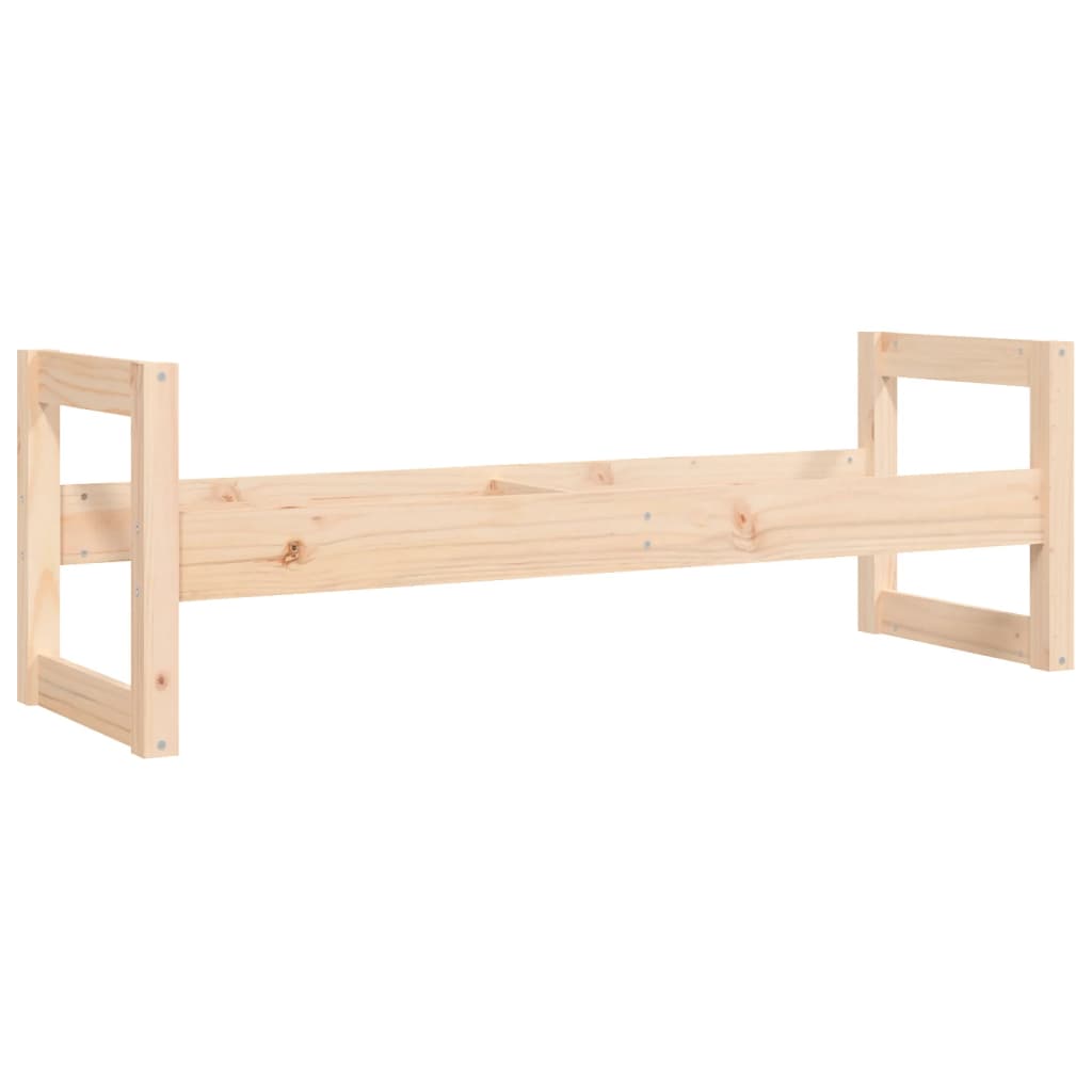 Portapneumatici 120x40x40 cm in Legno Massello di Pino - homemem39