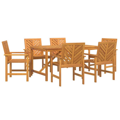 Set da Pranzo per Giardino 7 pcs Marrone