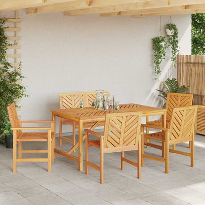 Set da Pranzo per Giardino 6 pcs Marrone