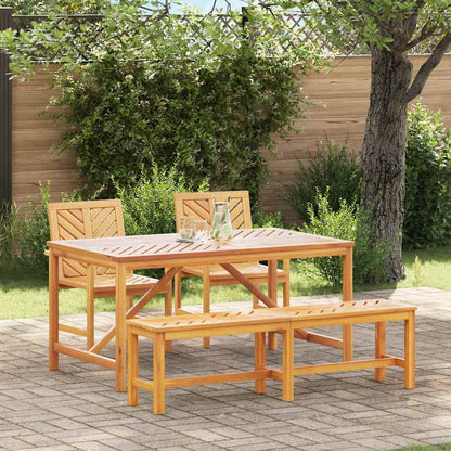 Set da Pranzo per Giardino 4 pcs Marrone