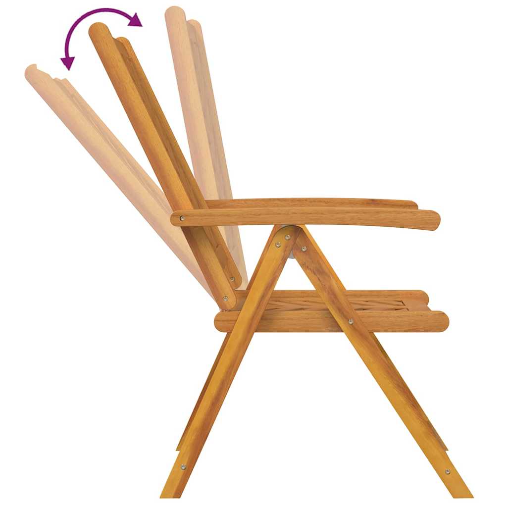 Set Bistro da Giardino 3 pcs Marrone legno massello di acacia