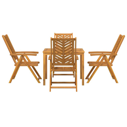 Set da Pranzo per Giardino 5 pcs Marrone