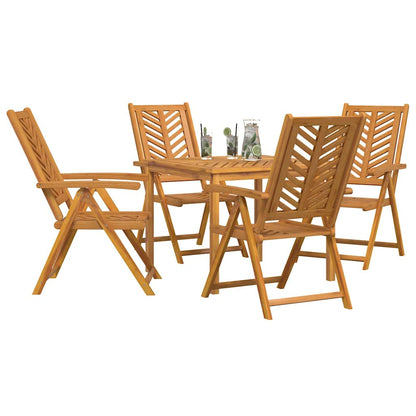 Set da Pranzo per Giardino 5 pcs Marrone