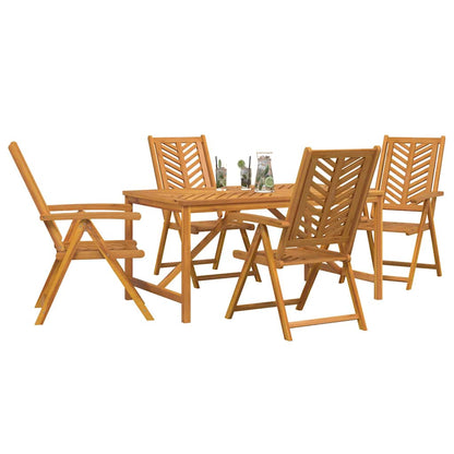 Set da Pranzo per Giardino 5 pcs Marrone