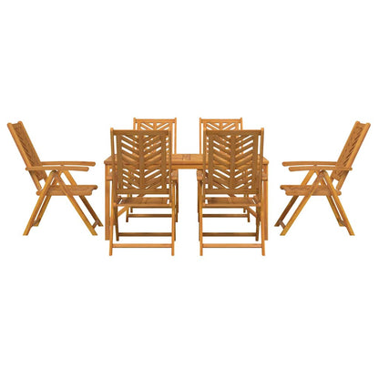 Set da Pranzo per Giardino 7 pcs Marrone | homemem39