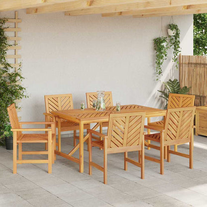 Sedie da pranzo da giardino 6 pcs Marrone 59 x 62.5 x 89 cm