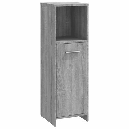 Set Mobili da Bagno 4 pz Grigio Sonoma in Legno Multistrato | homemem39