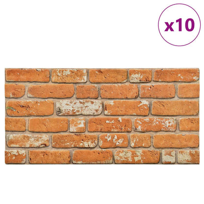 Pannelli da parete 10 pcs Mattone 100 x 50 cm Schiuma EPS | homemem39
