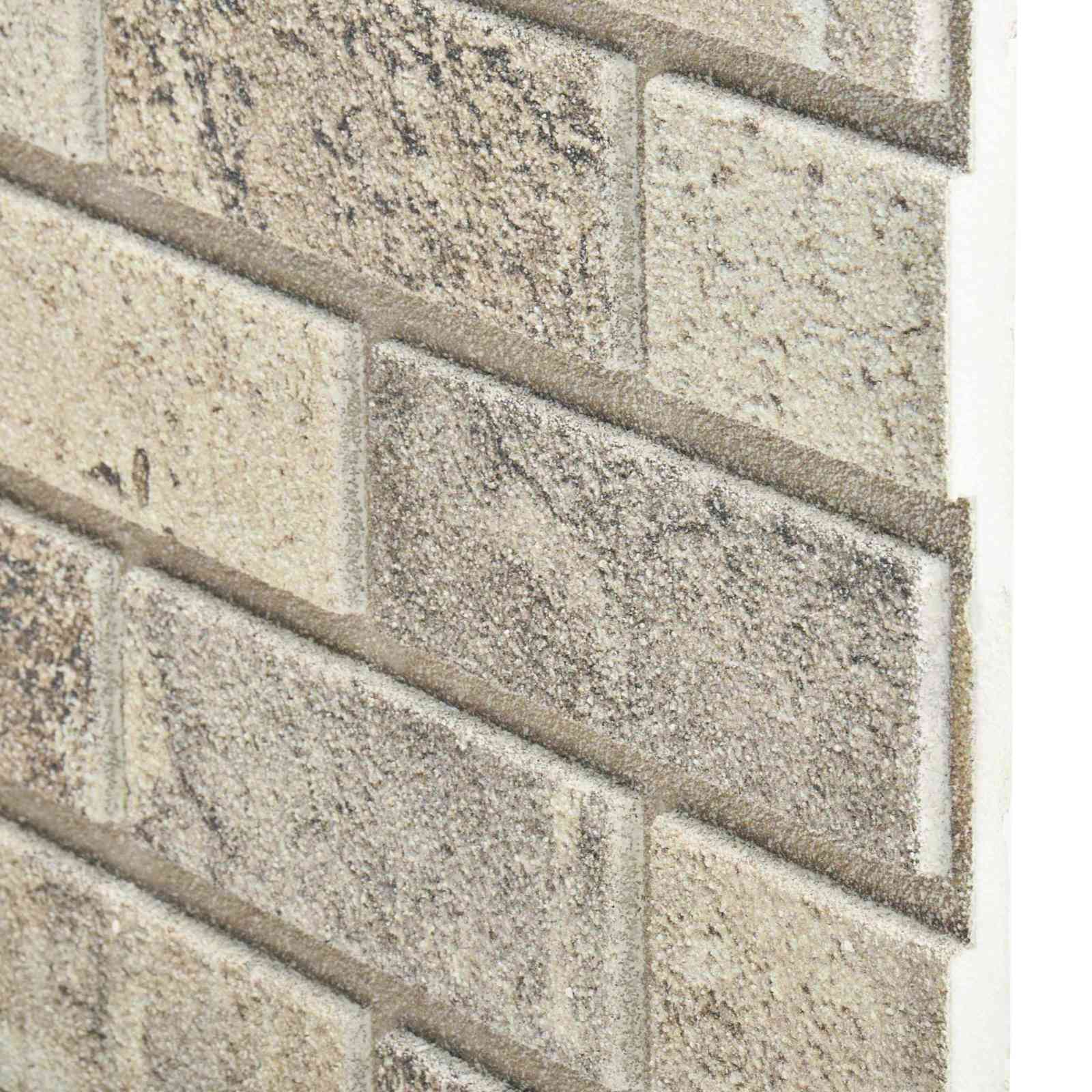 Pannelli da parete 10 pcs Sabbia 100 x 50 cm Schiuma EPS | homemem39