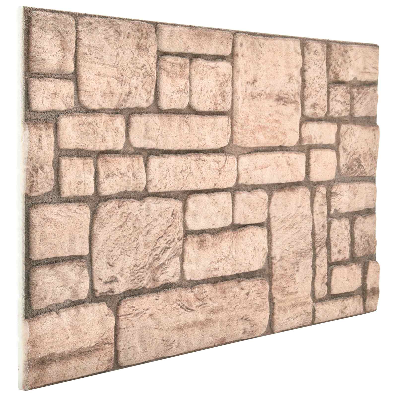 Pannelli da parete 10 pcs Beige 100 x 50 cm Schiuma EPS | homemem39