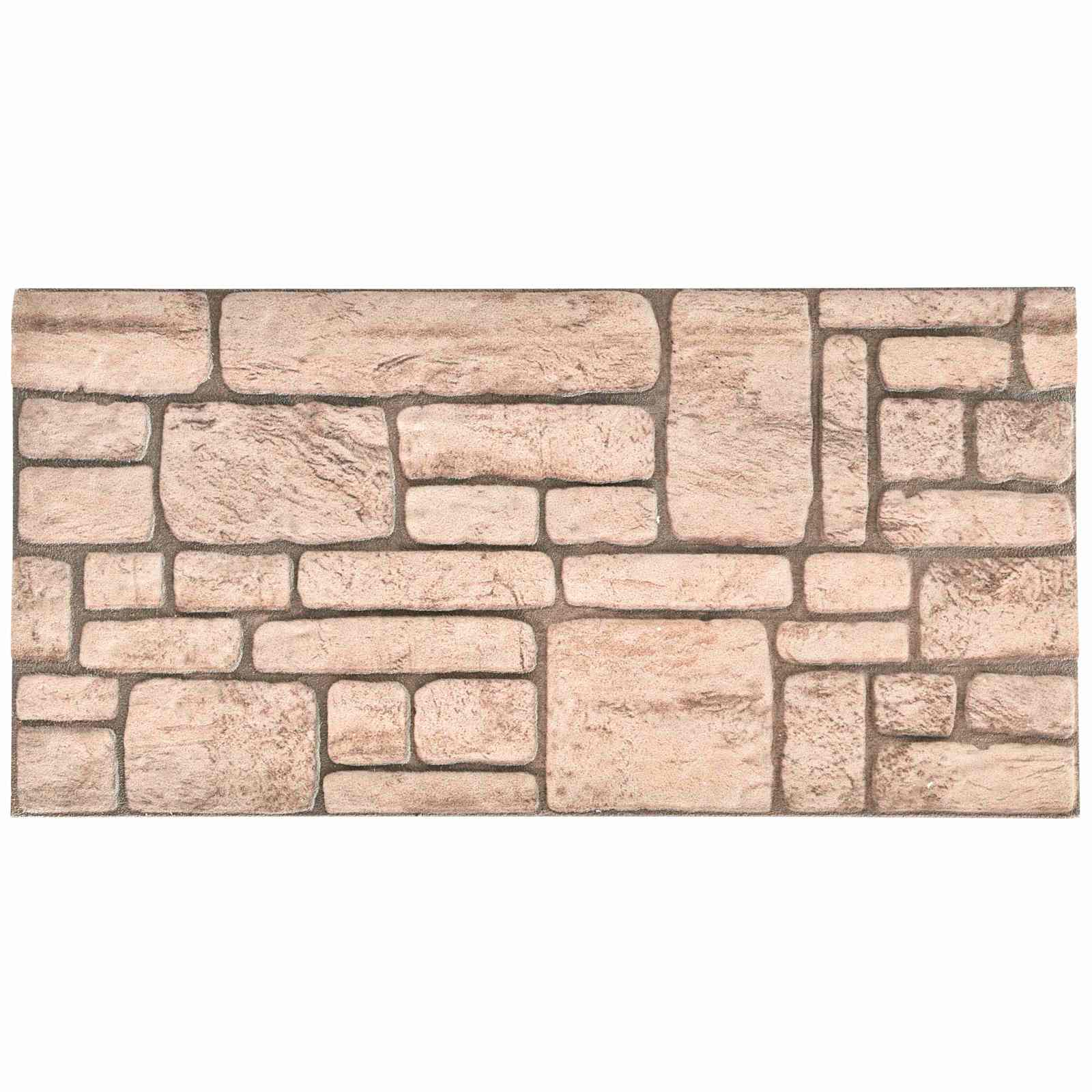 Pannelli da parete 10 pcs Beige 100 x 50 cm Schiuma EPS | homemem39