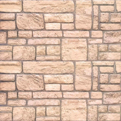 Pannelli da parete 10 pcs Beige 100 x 50 cm Schiuma EPS | homemem39