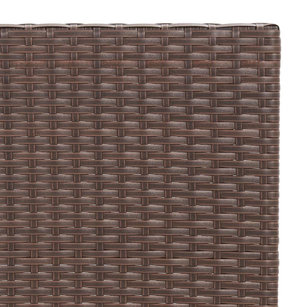 Set Pieghevole da Bistrò 3 pz Marrone in Polyrattan | homemem39