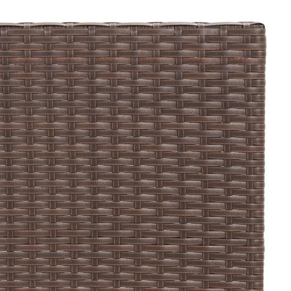 Set Pieghevole da Bistrò 3 pz Marrone in Polyrattan | homemem39