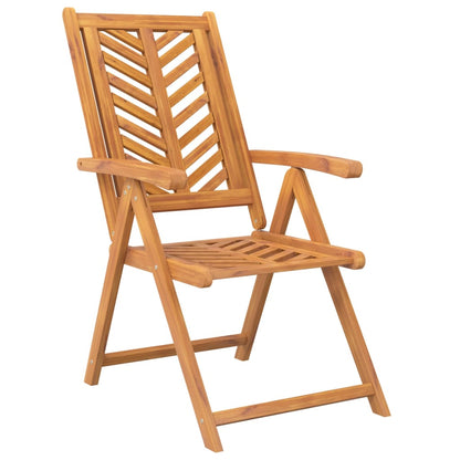 Sedie da Giardino Reclinabili 3 pz in Legno Massello di Acacia - homemem39