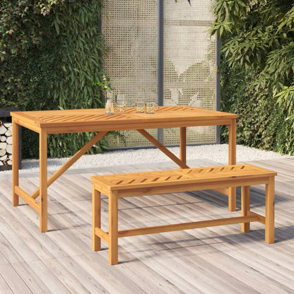 Panca da Giardino 110 cm in Legno Massello di Acacia | homemem39